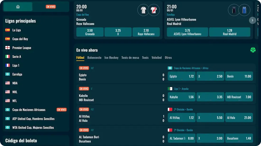 apuestas del casino golisimo