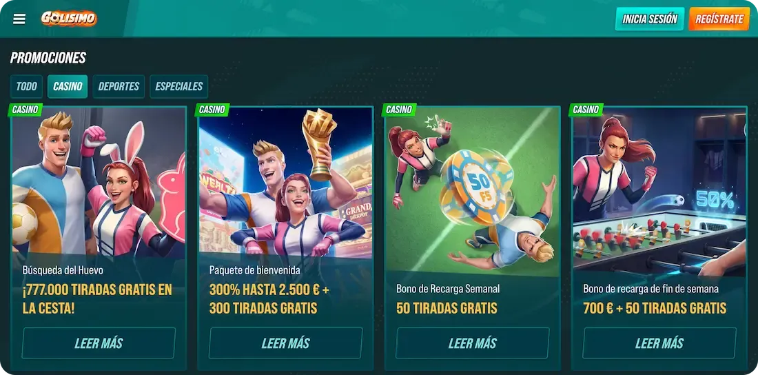 casino bonos del casino golisimo