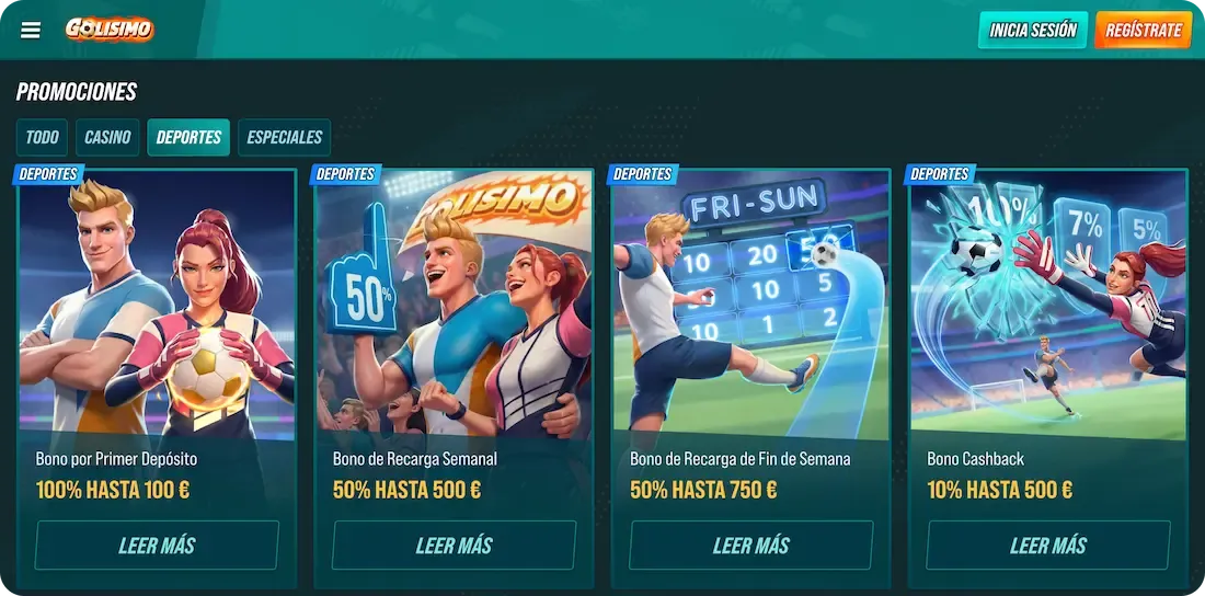 bonos deportivos del casino golisimo